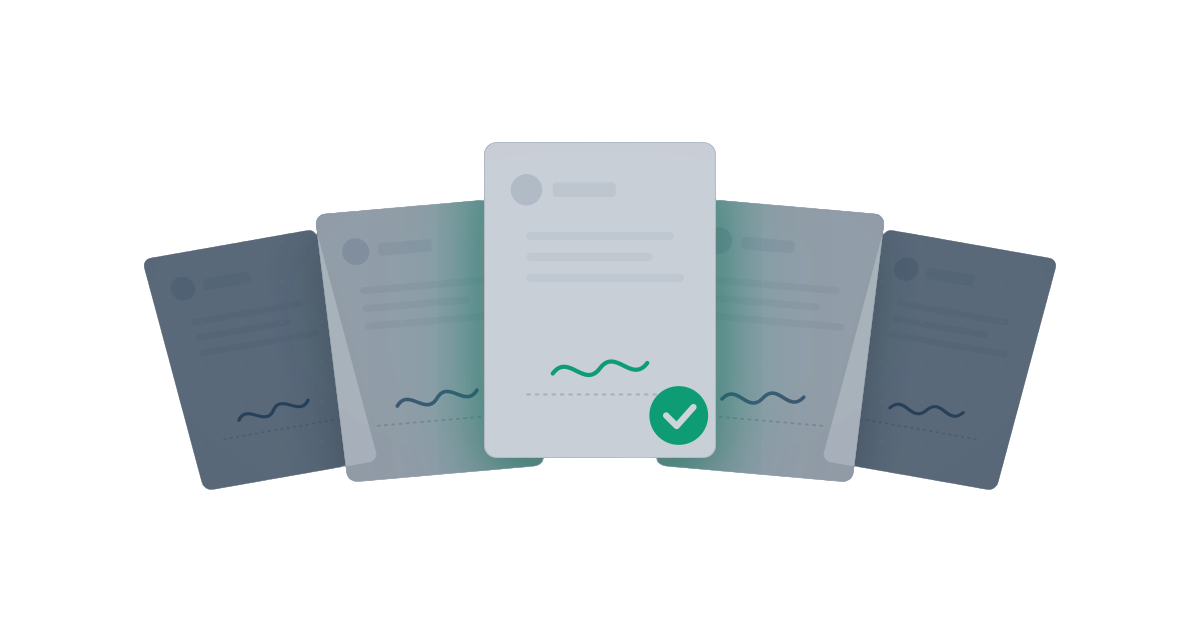 Editorial illustration showing the choice between multiple eSignature platforms