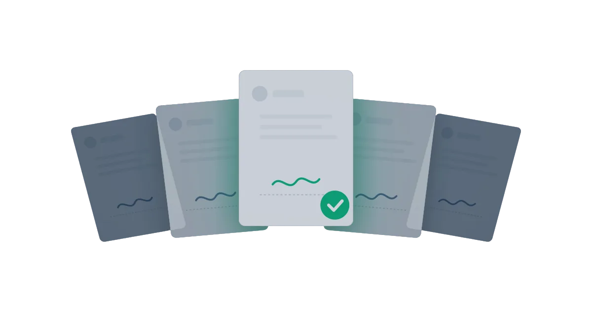 Editorial illustration showing the choice between multiple eSignature platforms