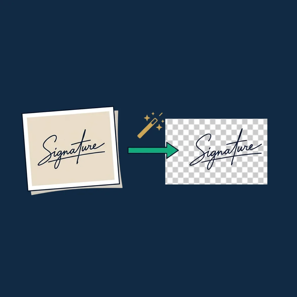 Détourer une signature